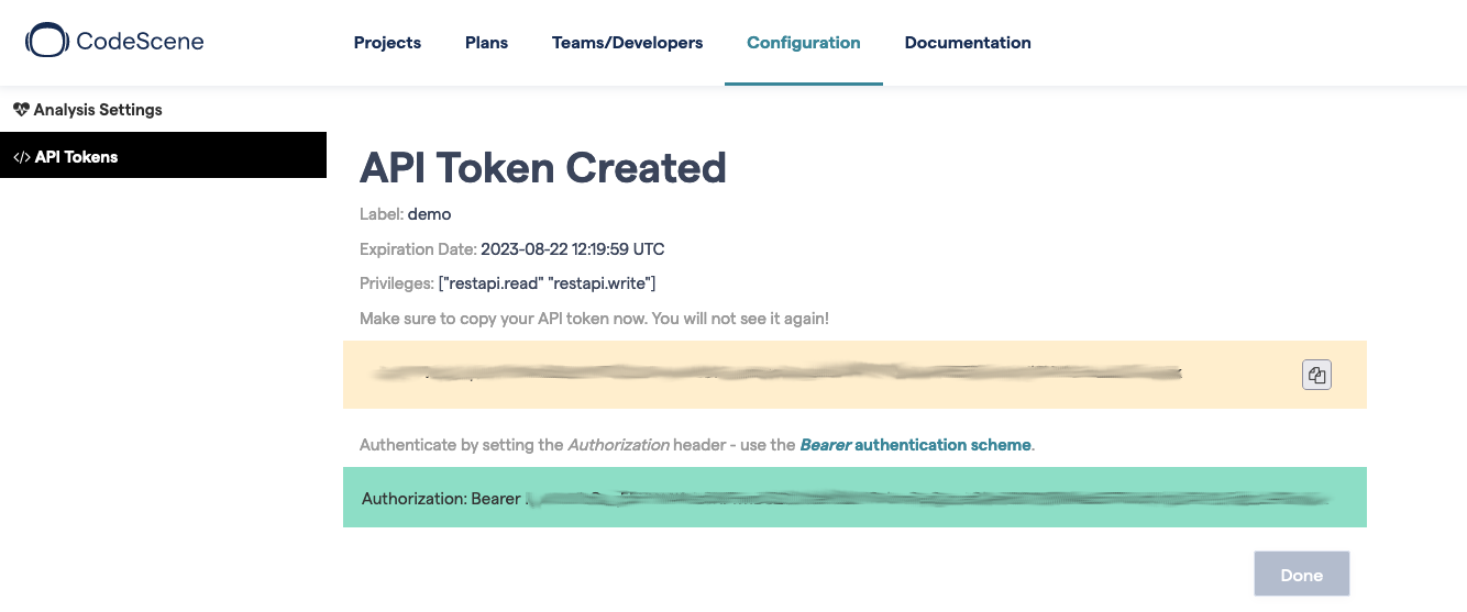 Bearer Token Configuration for a REST Connector