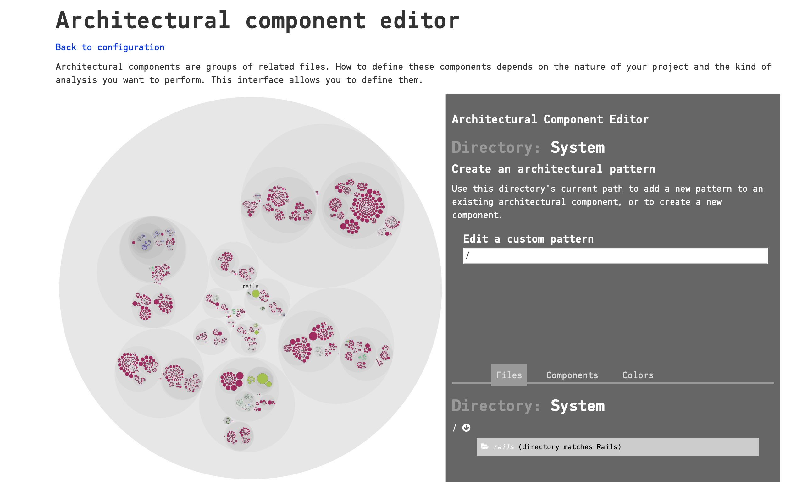 The Architectural Component Editor