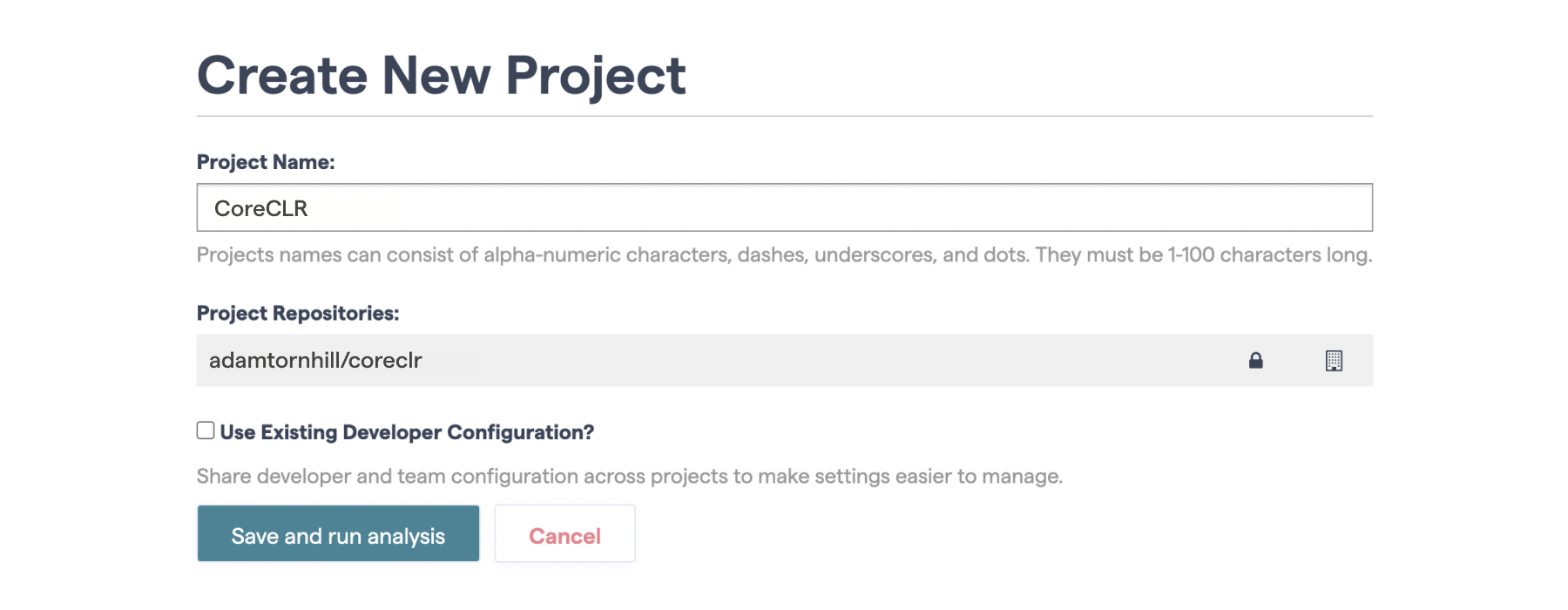 Configure your analysis project