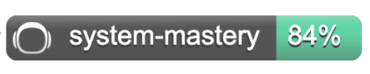 The System Mastery status badge